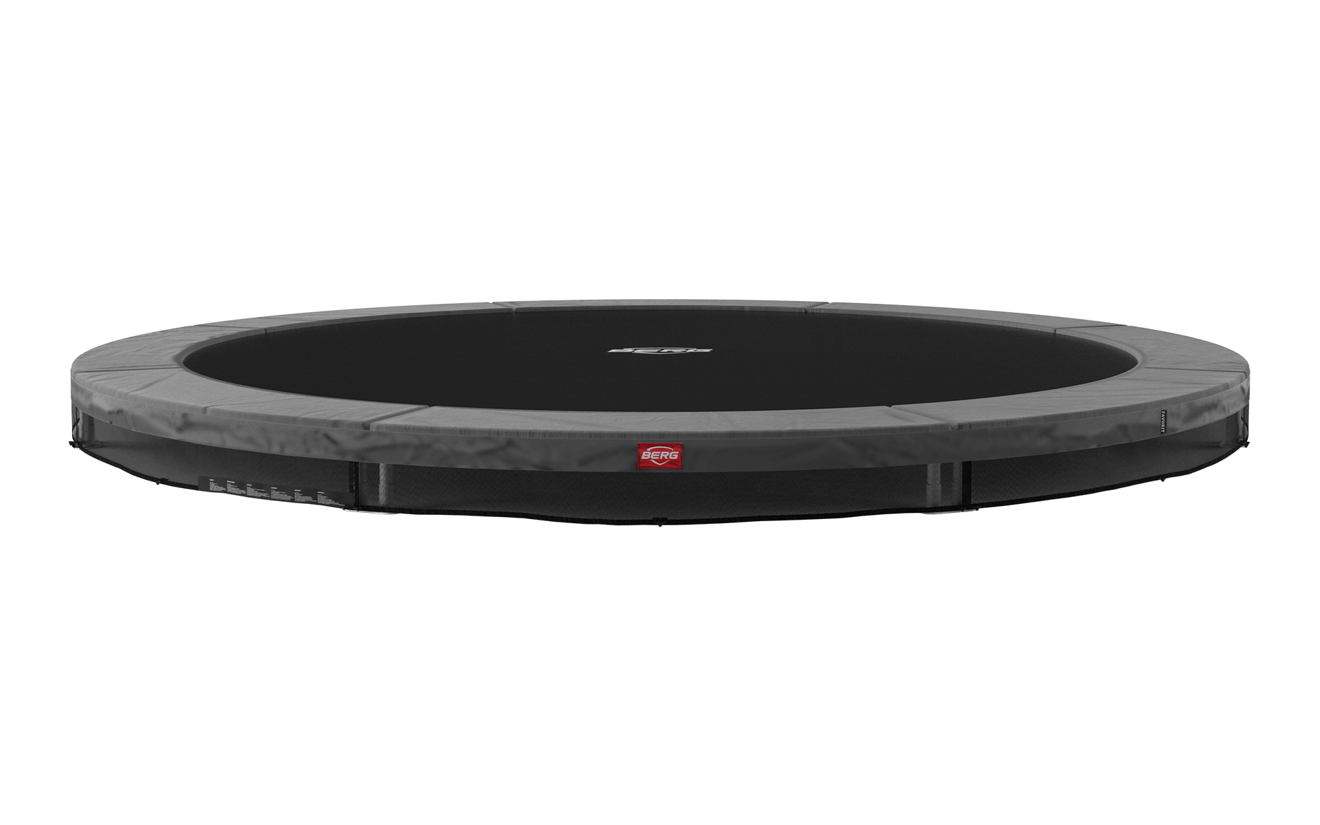 BERG SPORTS Favorit InGround 330 Grey, rund nedgravd trampoline med diameter 330 cm