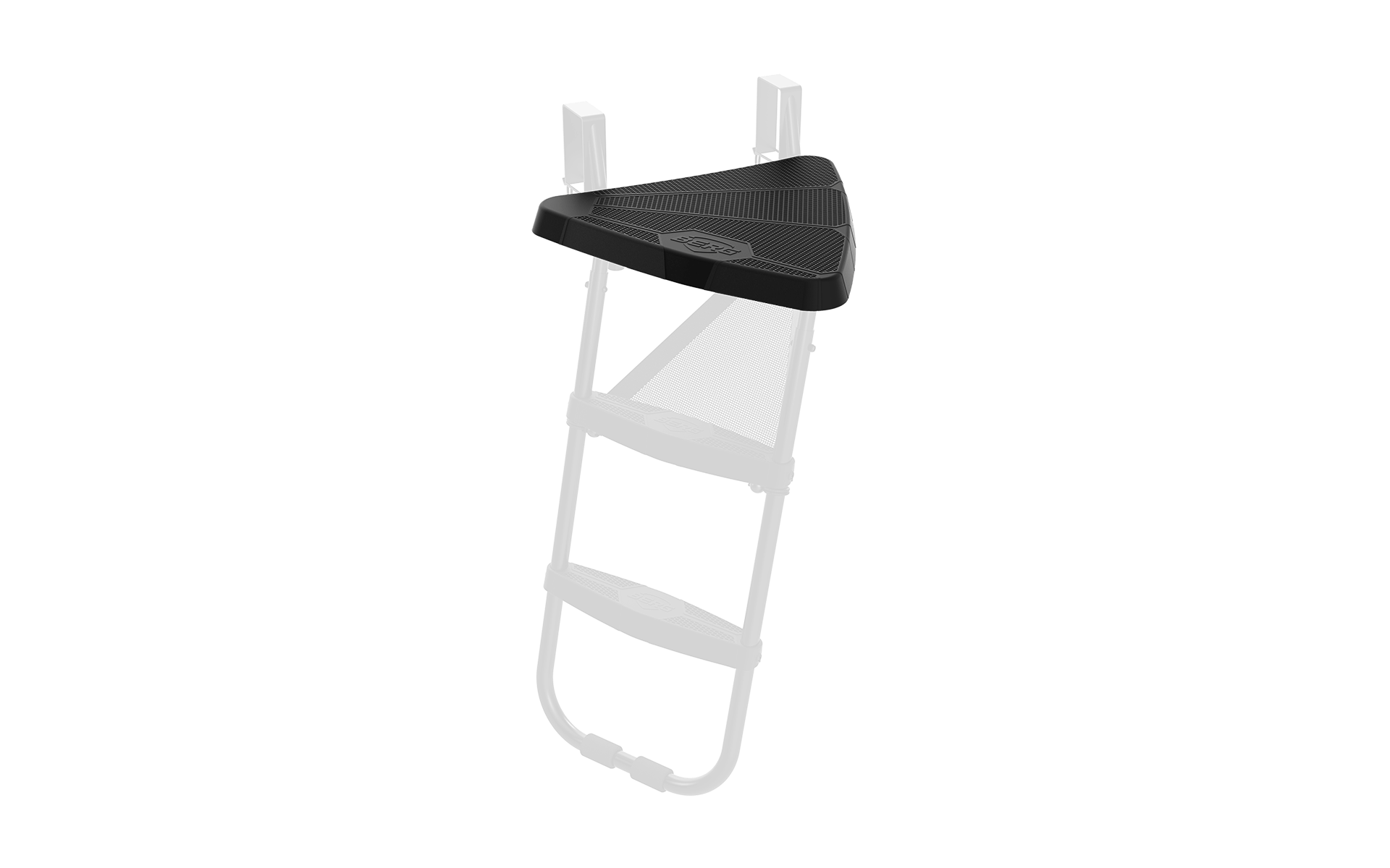 BERG Ladder Platform bred stigeplattform for trampoline med solid fotplate
