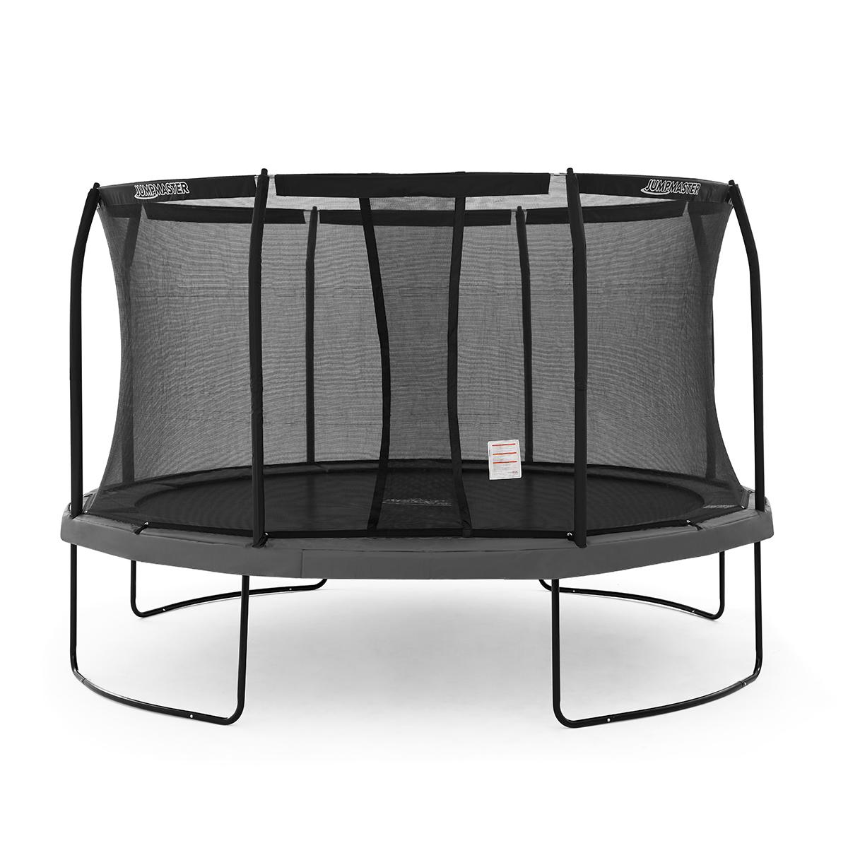 Jumpmaster Premium 4,3 m rund hagetrampoline med sikkerhetsnett fra Treningspartner