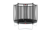 BERG Favorit Regular 330 Grey med sikkerhetsnett Comfort – rund hagetrampoline 330 cm diameter