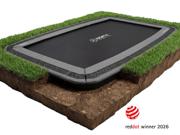 North In Ground nedgravd trampoline med ventilert kantbeskyttelse