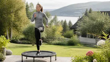 Mini trampoline-trening