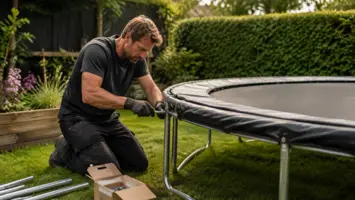 Trampoline montering