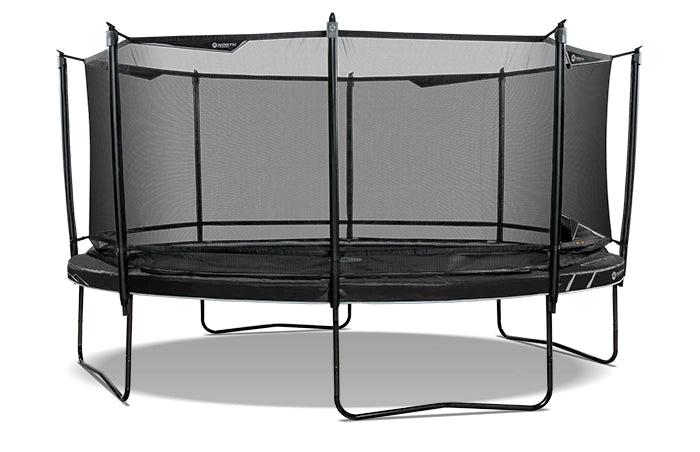 North Legend oval hagetrampoline med sikkerhetsnett – Best i Test