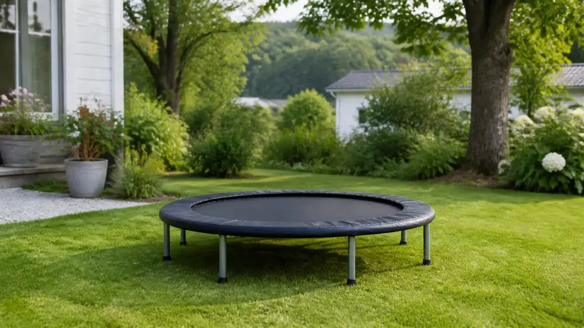 Liten trampoline til trening: de beste modellene hjemme