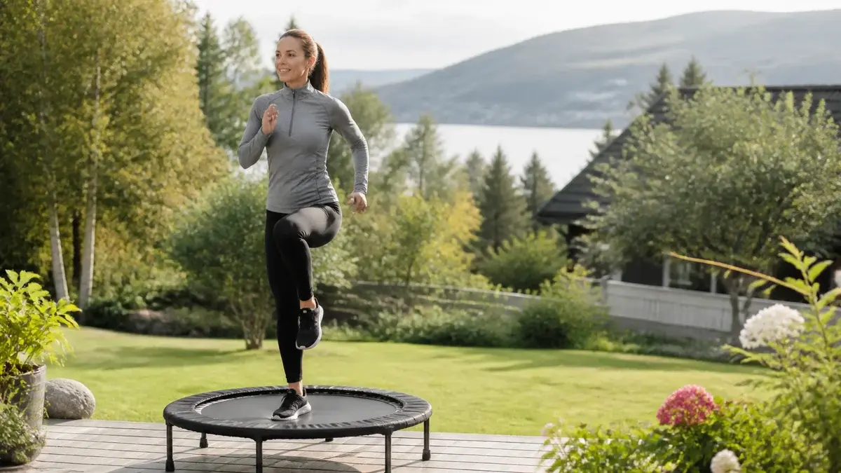 Mini trampoline-trening