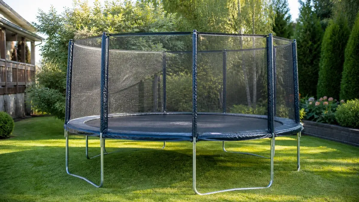 Rund trampoline 2026: beste runde modeller for hagen